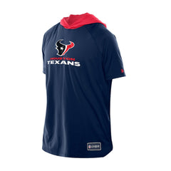 Houston Texans New Era Combine Authentic Hooded Raglan Short-Sleeve T-Shirt - Navy sale