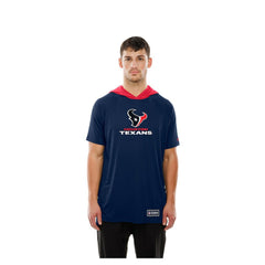 Houston Texans New Era Combine Authentic Hooded Raglan Short-Sleeve T-Shirt - Navy sale