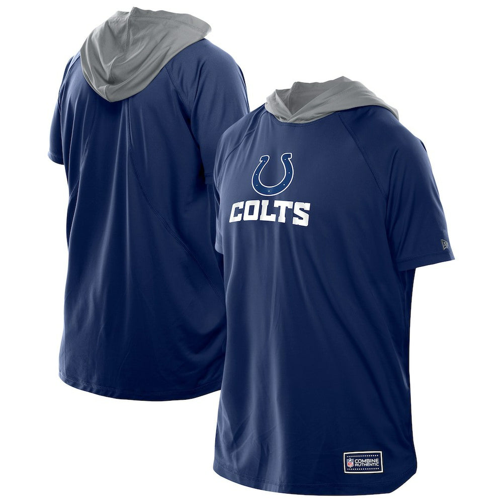 Indianapolis Colts New Era Combine Authentic Hooded Raglan Short-Sleeve T-Shirt - Royal for sale