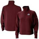 Colorado Avalanche Columbia Women's Wickhams Hills Raglan Omni-Wick Half-Zip Pullover - Maroon Pullover