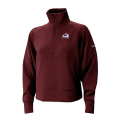 Colorado Avalanche Columbia Women's Wickhams Hills Raglan Omni-Wick Half-Zip Pullover - Maroon Pullover