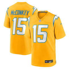 Ladd McConkey Los Angeles Chargers Alternate Charger Power Game Player Jersey - Gold for sale
