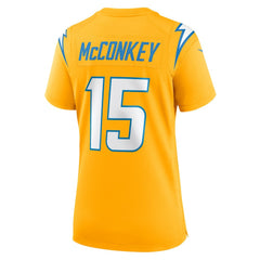 Ladd McConkey Los Angeles Chargers Women's Alternate Charger Power Game Jersey - Gold online