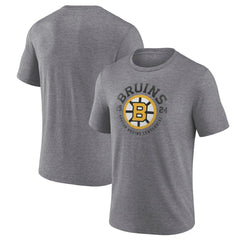 Boston Bruins Centennial Rewind Tri-Blend T-Shirt - Heather Gray T-shirts