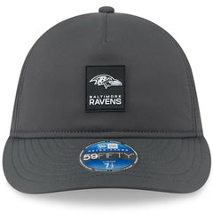 Baltimore Ravens New Era 2025 Sideline Cold Weather Retro Crown 59FIFTY Fitted Hat - Charcoal on sale