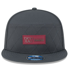 Washington Commanders New Era 2025 Sideline Cold Weather Split Panel 9FIFTY Snapback Hat - Charcoal outlet