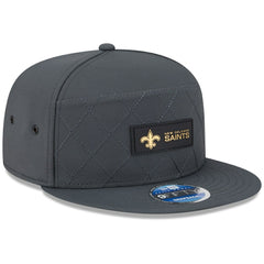 New Orleans Saints New Era 2025 Sideline Cold Weather Split Panel 9FIFTY Snapback Hat - Charcoal discount