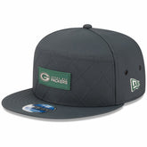 Green Bay Packers New Era 2025 Sideline Cold Weather Split Panel 9FIFTY Snapback Hat - Charcoal sale
