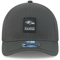 Baltimore Ravens New Era 2025 Sideline Cold Weather 9FORTY M-Crown Adjustable Hat - Charcoal on sale