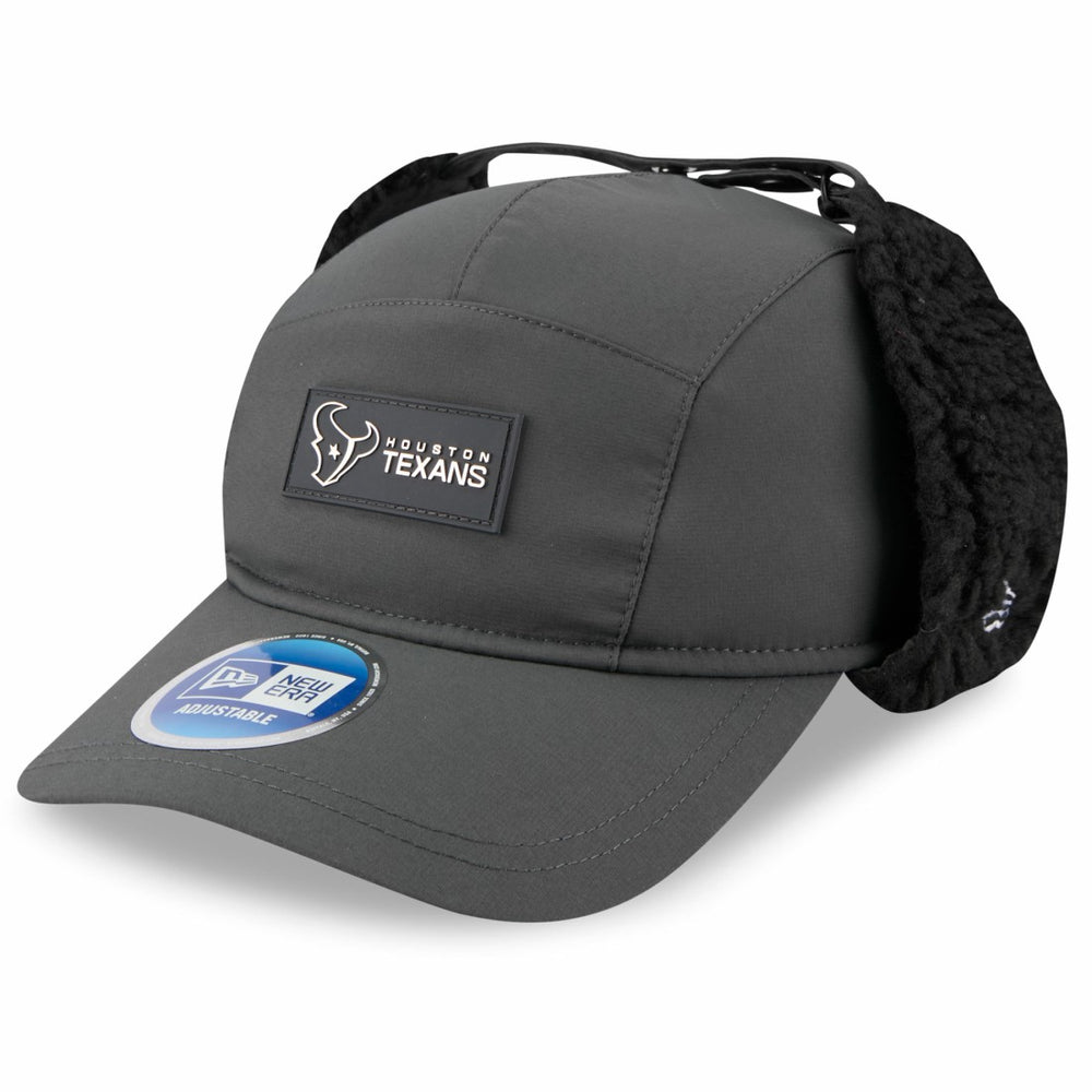 Houston Texans New Era 2025 Sideline Cold Weather Runner Dog Ear Adjustable Hat - Charcoal online