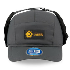 Pittsburgh Steelers New Era 2025 Sideline Cold Weather Runner Dog Ear Adjustable Hat - Charcoal cheap