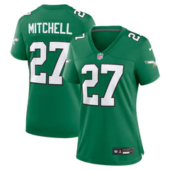 Quinyon Mitchell Philadelphia Eagles Women's Alternate Game Jersey - Kelly Green outlet