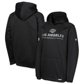 Los Angeles Kings Fanatics Youth Authentic Pro Rink Raglan Hoodie - Black Hoodies