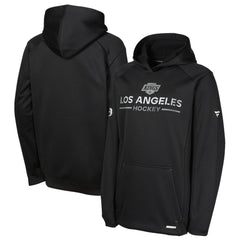 Los Angeles Kings Fanatics Youth Authentic Pro Rink Raglan Hoodie - Black Hoodies