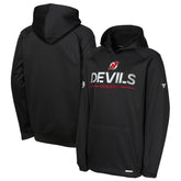 New Jersey Devils Fanatics Youth Authentic Pro Rink Raglan Hoodie - Black Jerseys