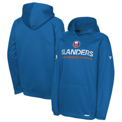 New York Islanders Fanatics Youth Authentic Pro Rink Raglan Hoodie - Royal Hoodies