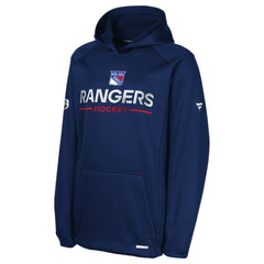 New York Rangers Fanatics Youth Authentic Pro Rink Raglan Hoodie - Navy Hoodies