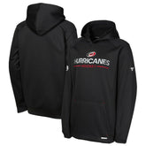 Carolina Hurricanes Fanatics Youth Authentic Pro Rink Raglan Hoodie - Black Hoodies