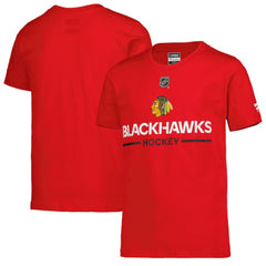 Chicago Blackhawks Fanatics Youth Authentic Pro Wordmark T-Shirt - Red T-shirts