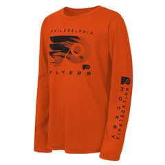 Philadelphia Flyers Outerstuff Youth Seize the Win Long Sleeve T-Shirt - Orange T-shirts