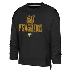 Pittsburgh Penguins Outerstuff Girls Youth Game Love Sweatshirt - Black Sweatshirts