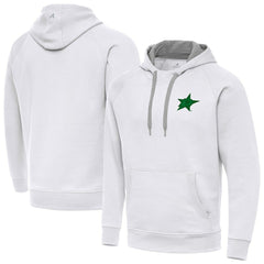 Dallas Stars Antigua St. Patrick's Day Victory Pullover Hoodie - White Hoodies