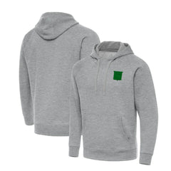 New York Rangers Antigua St. Patrick's Day Victory Pullover Hoodie - Heather Gray Hoodies