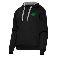 Minnesota Wild Antigua Women's St. Patrick's Day Victory Pullover Hoodie - Black Hoodies