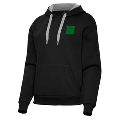 New York Rangers Antigua Women's St. Patrick's Day Victory Pullover Hoodie - Black Hoodies