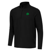 Chicago Blackhawks Antigua St. Patrick Intent Quarter-Zip Pullover Top - Black Pullover