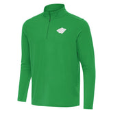 Minnesota Wild Antigua St. Patrick Intent Quarter-Zip Pullover Top - Kelly Green Pullover