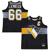 Mario Lemieux Pittsburgh Penguins Mitchell & Ness Unisex Maxxed Out Fashion Basketball Jersey - Black Jerseys