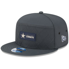 Dallas Cowboys New Era 2025 Sideline Cold Weather Split Panel 9FIFTY Snapback Hat - Charcoal on sale