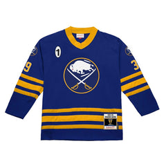 Dominik Hasek Buffalo Sabres Mitchell & Ness 1995-96 Power Play Jersey - Royal Jerseys