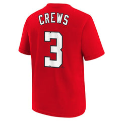 Dylan Crews Washington Nationals Youth Name & Number T-Shirt Red