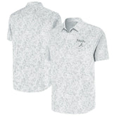 Atlanta Braves Antigua Palm Tree Spring Training Lush Button-Up Shirt White