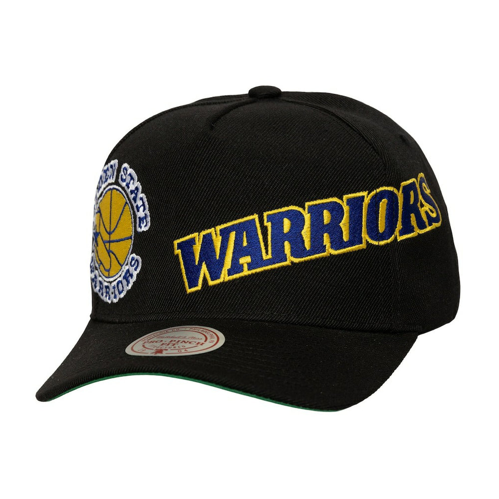 Golden State Warriors Busted Logo Wordmark Wrap-Around Pro Pinch Adjustable Hat sale - Black discount