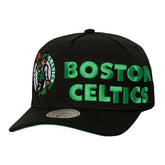 Boston Celtics Busted Logo Wordmark Wrap-Around Pro Pinch Adjustable Hat - Black sale