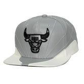 Chicago Bulls Day 12 Two-Tone Faux Leather Snapback Hat - Gray/White shop