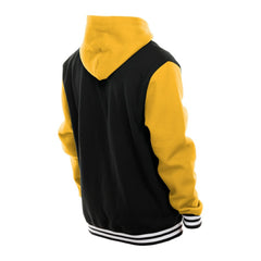 Pittsburgh Penguins New Era Full-Snap Fleece Hoodie Jacket - Black/Gold Hoodies