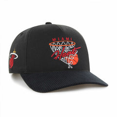 Miami Heat '47 Nothing But Net Hitch Adjustable Hat - Black for sale