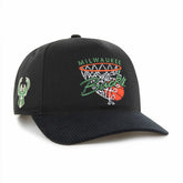 Milwaukee Bucks '47 Nothing But Net Hitch Adjustable Hat - Black on sale