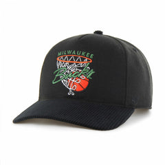 Milwaukee Bucks '47 Nothing But Net Hitch Adjustable Hat - Black on sale