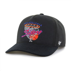 Philadelphia 76ers '47 Nothing But Net Hitch Adjustable Hat - Black cheap