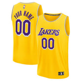 Los Angeles Lakers Youth Custom Fastbreak Jersey - Icon - Gold outlet