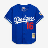 Hideo Nomo Los Angeles Dodgers Cooperstown Collection Mesh Batting Practice Button-Up Jersey Royal