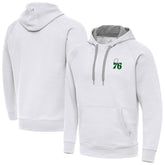 Philadelphia 76ers Antigua St. Patrick's Day Victory Raglan Pullover Hoodie - White outlet
