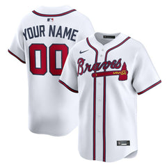 Atlanta Braves Home Limited Custom Jersey White