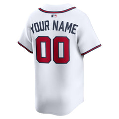Atlanta Braves Home Limited Custom Jersey White