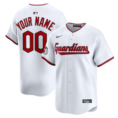 Cleveland Guardians Home Limited Custom Jersey White